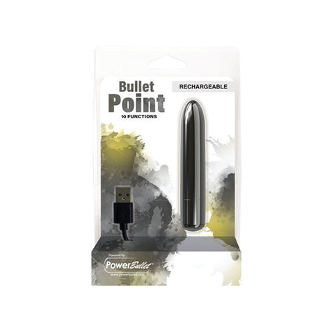 Power Bullet Point Rechargeable Black