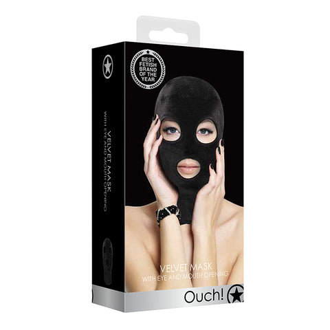 Ouch Velvet  Velcro Mask-Eye and Mouth