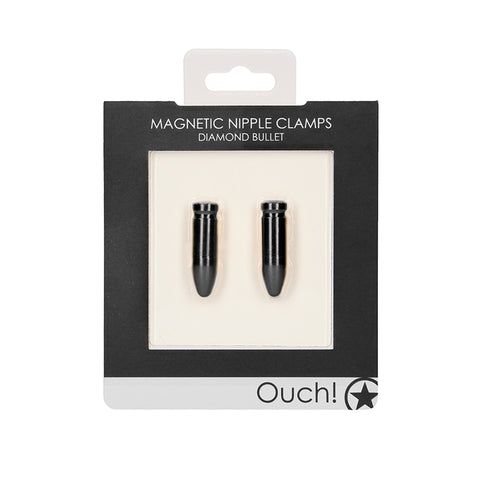 Ouch Magnetic Nipple Clamps - Black