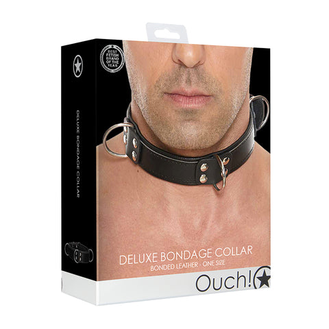 Ouch Deluxe Collar -One Size- Black