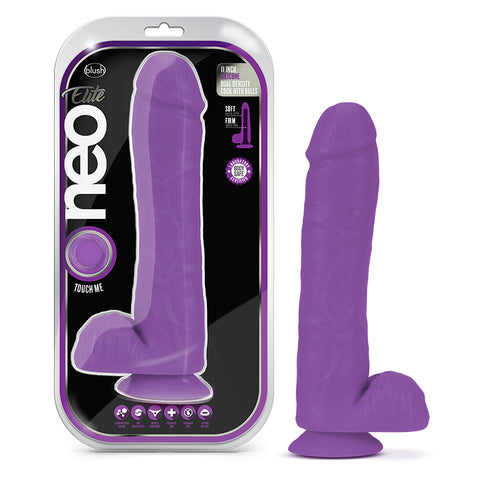Neo Elite - 11 Inch Silicone Neon Purple